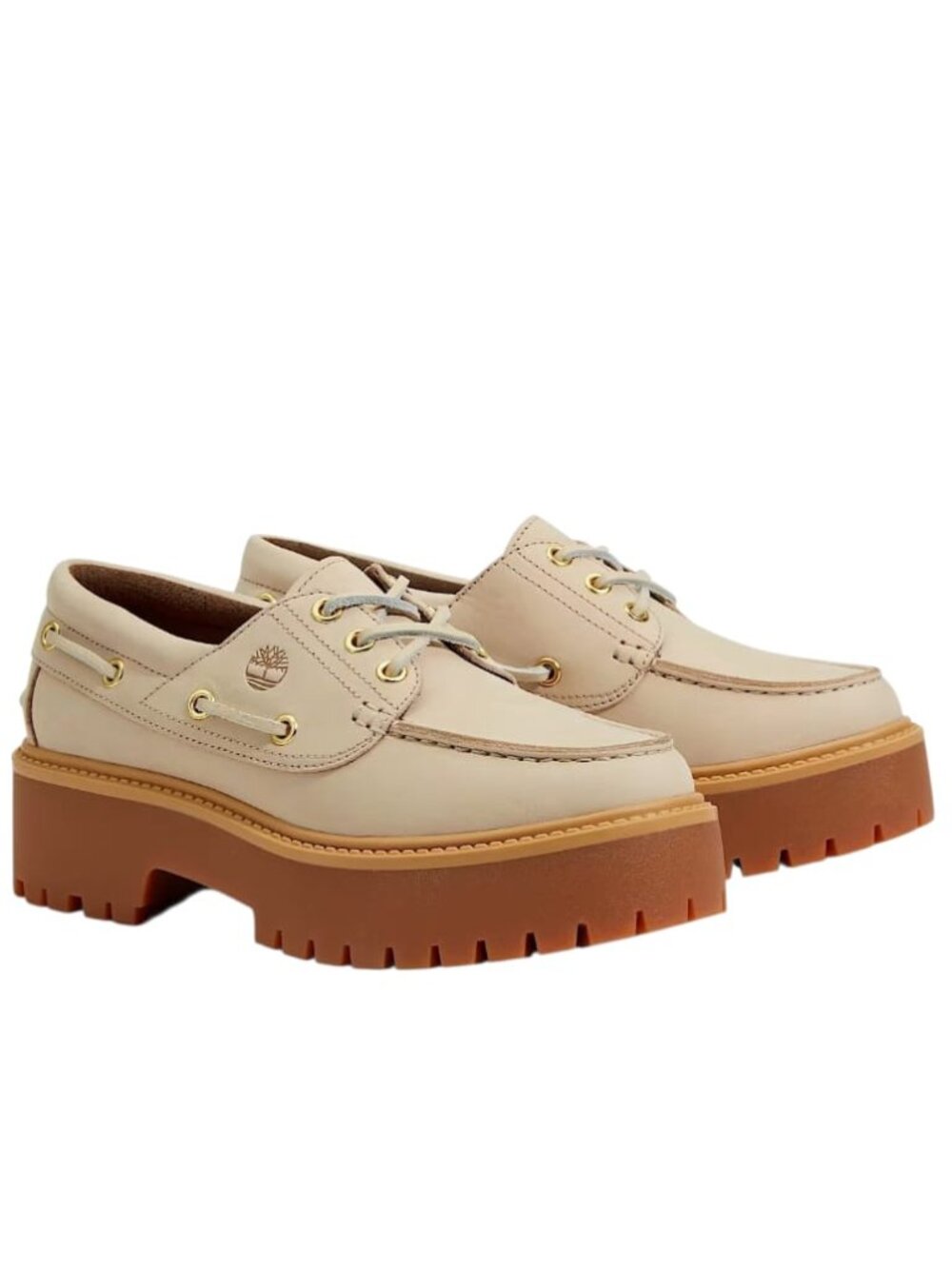 Timberland Women's Stone Street Boat Shoes, Taupe, US 9